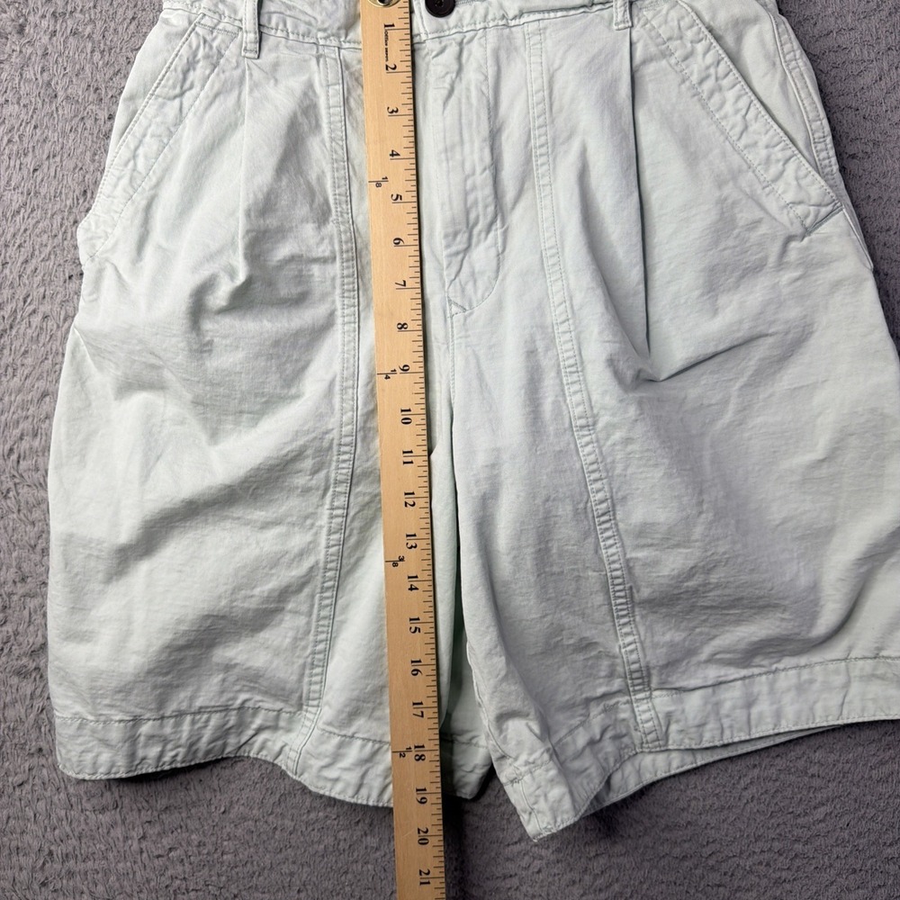 Everlane 4 Tourist Shorts Ice Blue High Rise Rolled Hem Summer Travel Comfort - Picture 6 of 13